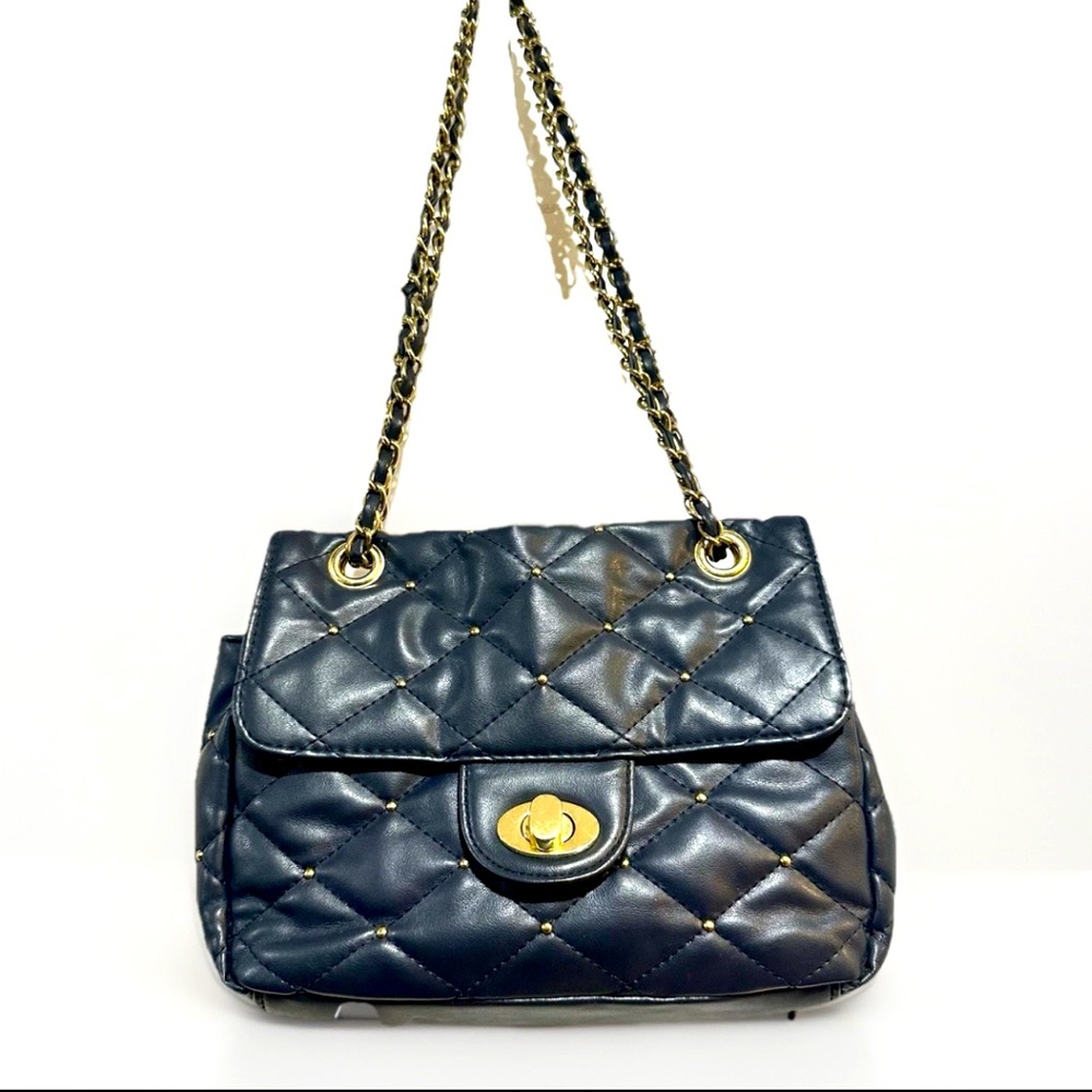 BUENO Quilted And Studded Crossbody Bag